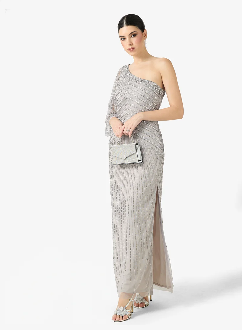 Namshi x  One Shoulder Embellished Dress for Women | Best Price UAE